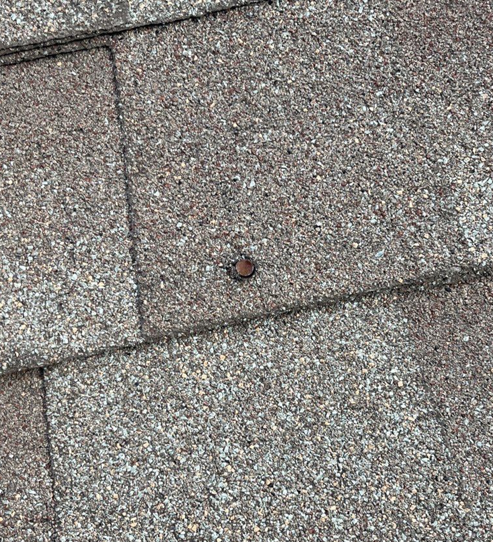 roof with exposed fasteners