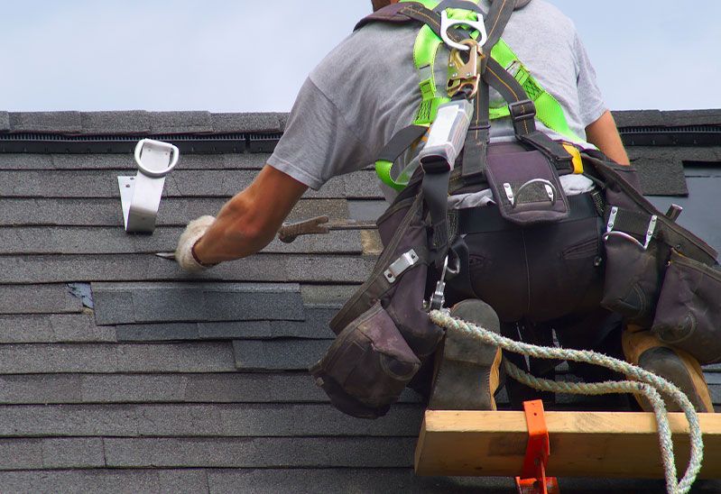 Renaissance Roofing contractor working on a roof