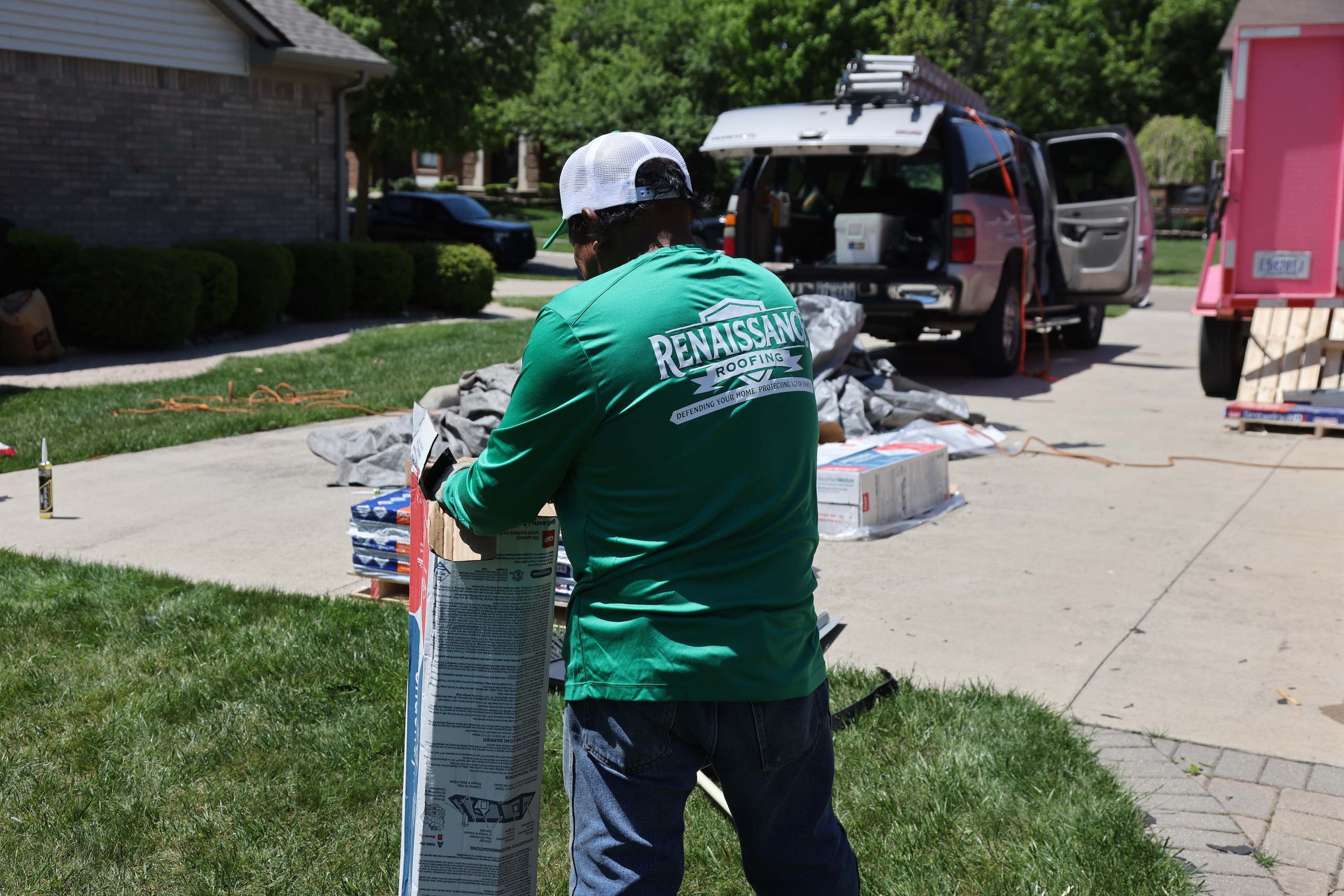 Roof Replacement Roofer Logo Removed